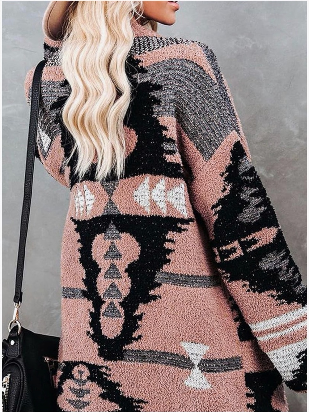 VICI Davi & Dani Southwestern Aztec Knit Button Cardigan Sweater Small - Picture 2 of 10